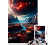 Puzzle per adulti da 1000 pezzi giocattolo educativo Red Colossus ottimo regalo per giochi impossibili migliora l'amore tra coppie dimensioni 50x75cm