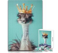 Puzzle per adulti da 1000 pezzi, giocattolo "Re degli struzzi", gioco intellettuale, sfida difficile, idee regalo, dimensioni 50x75cm
