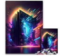 Puzzle per adulti da 1000 pezzi, gioco al neon, ideale per il divertimento in famiglia, il relax e come regalo per le feste, 50x75cm/19,68x29,52 pollici