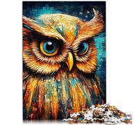 Puzzle per adulti da 1000 pezzi Gioco di puzzle fantastico con gufo Aiuta il cervello a esercitare giocattoli coinvolgenti per coltivare la pazienza 26x38cm