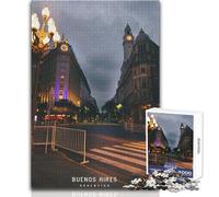 Puzzle per adulti da 1000 pezzi, gioco educativo di Buenos Aires, regalo di compleanno, regali di Babbo Natale segreto, dimensioni 38x26cm