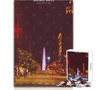 Puzzle per adulti da 1000 pezzi, gioco educativo di Buenos Aires, regalo di compleanno, regali di Babbo Natale segreto, dimensioni 38x52cm