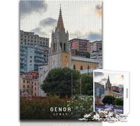 Puzzle per adulti da 1000 pezzi, gioco educativo di Genova, regalo di compleanno, regali di Babbo Natale segreto, dimensioni 50x75cm
