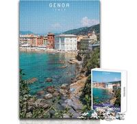 Puzzle per adulti da 1000 pezzi, gioco educativo di Genova, regalo di compleanno, regali di Babbo Natale segreto, dimensioni 50x75cm