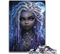 Puzzle per adulti da 1000 pezzi, gioco educativo per famiglie, Mystical Spirit Girl, ideale come regalo per tutta la famiglia dai 14 anni in su, 26x38cm