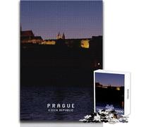 Puzzle per adulti da 1000 pezzi, gioco educativo per famiglie, Praga, decorazione perfetta, opera d'arte, regalo, dimensioni 50x75cm