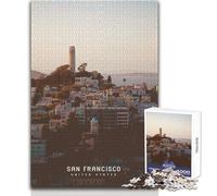 Puzzle per adulti da 1000 pezzi, gioco educativo per famiglie, San Francisco, decorazione perfetta, opera d'arte, regalo, dimensioni 50x75cm