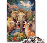 Puzzle per adulti da 1000 pezzi, gioco educativo per famiglie sul mondo animale, ideale come regalo per tutta la famiglia, dai 14 anni in su, 50x75cm