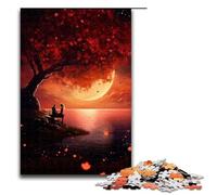 Puzzle per adulti da 1000 pezzi gioco intellettuale sul tema dell'amore e del romanticismo ideale come regalo per tutta la famiglia 75x50 cm.