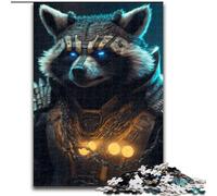 Puzzle per adulti da 1000 pezzi, gioco interattivo per famiglie con tema il futuro del procione, decorazione fai da te per la casa, sfida per la mente (dimensioni: 26x38cm)