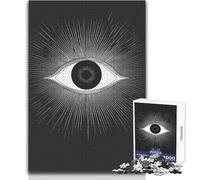 Puzzle per adulti da 1000 pezzi, gioco pratico con l'occhio che tutto vede, regalo educativo per compleanni, dimensioni 38x26cm