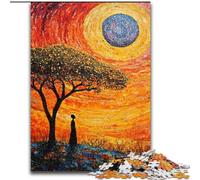 Puzzle per adulti da 1000 pezzi, gioco rompicapo per adolescenti, ambientato nelle praterie africane, regalo perfetto per una serata di giochi in famiglia (dimensioni 26x38cm)