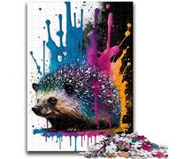 Puzzle per adulti da 1000 pezzi, gioco stimolante con ricci colorati, ideale come regalo per tutta la famiglia, dai 14 anni in su, 50x75cm