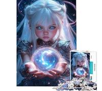 Puzzle per adulti da 1000 pezzi giovane mago con sfera di cristallo puzzle per adolescenti gioco per famiglie divertente e spiritoso regalo di compleanno e unico (dimensioni 38x26cm)