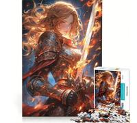 Puzzle per adulti da 1000 pezzi "Giovani Guerriere" gioco educativo rilassante e stimolante ideale come regalo di compleanno o per occasioni speciali 38x52cm