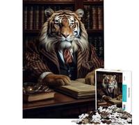 Puzzle per adulti da 1000 pezzi Giudice Tigre Giochi Rilassanti Giocattoli Educativi Regalo per Compleanni Divertente e Umoristico (Dimensioni 50x75cm)