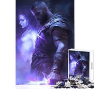 Puzzle per adulti da 1000 pezzi Giuramento del guerriero︰ Legame etereo giocattoli antistress ottimi regali e giocattoli gioco rompicapo con poster abbinato e foglio di quiz dimensioni 38x52cm