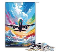 Puzzle per adulti da 1000 pezzi Gli aerei sono circondati da schizzi Molti modelli colorati aiutano a assemblare il cervello Giocattoli avvincenti per coltivare la pazienza 75x50 cm