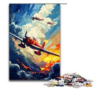 Puzzle per adulti da 1000 pezzi Gli aerei sono circondati da schizzi Un gioco intellettuale con tanti colori Ideale come regalo per tutta la famiglia 75x50 cm