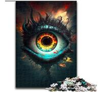 Puzzle per adulti da 1000 pezzi "Gli occhi dell'abisso" in legno, un regalo perfetto per il divertimento in famiglia, 50x75cm, giocattolo educativo per adolescenti, decorazione per casa e ufficio