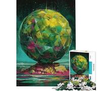 Puzzle per adulti da 1000 pezzi globo di cristallo Gioco interattivo per adulti stimola la memoria compleanno e Natale (dimensioni 38x52cm)
