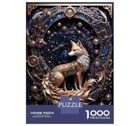 Puzzle Per Adulti Da 1000 Pezzi Golden Red Steampunk Fox Puzzle Giochi Rilassanti Sfida Difficile Regali Unici Per Compleanno E Natale 52x38cm/1000pcs
