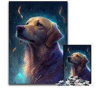 Puzzle per adulti da 1000 pezzi,Golden Retriever sognante,puzzle difficili per adulti,design intricato per adolescenti,decorazioni fai da te e divertimento che stimola il cervello,26X38CM