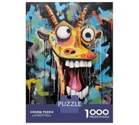 Puzzle Per Adulti Da 1000 Pezzi Graffiti StreetArt Giraffe Puzzle Per Adulti Gioco Pratico Difficile Difficile Regali Unici Per Compleanno E Natale 52x38cm/1000pcs