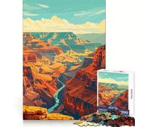 Puzzle per adulti da 1000 pezzi,Grand Canyon,arte naturalistica,pezzi ben definiti,gioco per esercitare la mente,gioco per il tempo libero,decorazione natalizia per la casa (38x26cm)