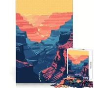 Puzzle per adulti da 1000 pezzi,Grand Canyon,arte naturalistica,taglio netto,gioco per esercitare la mente,gioco per il tempo libero,decorazione natalizia per la casa (50x75cm)