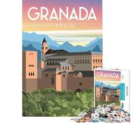 Puzzle per adulti da 1000 pezzi Granda Spagna Giochi per famiglie Sfida di intelligenza Giocattolo avvincente Ottimo regalo Un'opera d'arte (Dimensioni 38x52cm)