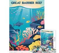 Puzzle per adulti da 1000 pezzi Great Barrier Beauty Giocattoli antistress Ottimi regali e giocattoli Giochi rilassanti Allena il tuo cervello e le tue mani Dimensioni 38x26cm