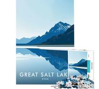 Puzzle per adulti da 1000 pezzi Great Salt Lake Utah gioco pratico sfida per l'intelligenza giocattolo avvincente regalo di compleanno per donne (dimensioni 38x52cm)