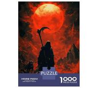 Puzzle Per Adulti Da 1000 Pezzi Grim Reaper Under Blood Puzzle Per Adolescenti Giochi Per Famiglie Assemblaggio Di Modelli Attività Divertenti A Casa 52x38cm/1000pcs