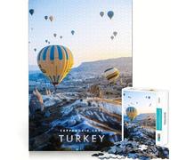 Puzzle per adulti da 1000 pezzi,grotta della Cappadocia,bordi perfetti,divertente gioco di concentrazione mentale,gioco tranquillo,decorazione natalizia,regalo (50x75cm)