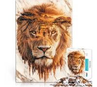 Puzzle per adulti da 1000 pezzi “Guardiano delle Pianure” Fatto di legno，per età 14+ Decorazione della casa perché è ideale come regalo per tutta la famiglia。misurare：50x75cm/19.68x29.52pollice
