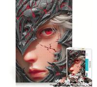 Puzzle per adulti da 1000 pezzi Guerriera dagli occhi rossi Giocattolo educativo Difficile Lista dei desideri con Babbo Natale 38x52cm