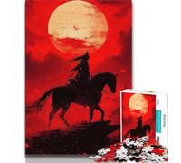 Puzzle per adulti da 1000 pezzi, guerriera ninja, aiuta il cervello a esercitare i giocattoli avvincenti per coltivare la pazienza, collezione di artisti, belle arti 38x26cm