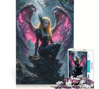 Puzzle per adulti da 1000 pezzi: Guerriero alato nella foresta gioco rilassante allena la mente e la manualità compleanni e altre occasioni 50x75cm