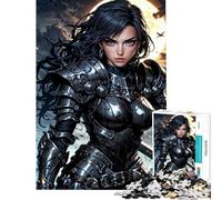 Puzzle per adulti da 1000 pezzi Guerriero delle Ombre al Chiaro di Luna Puzzle per Adolescenti Gioco per Famiglie Taglio di Precisione Sfida da Completare (Dimensioni 38x26cm)