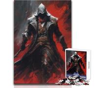 Puzzle per adulti da 1000 pezzi Guerriero oscuro degli assassini Passatempo pacifico e appagante Perfetto incastro Taglio di precisione Dimensioni giocattolo 50x75cm