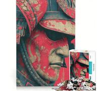 Puzzle per adulti da 1000 pezzi: Guerriero Samurai in primo piano giocattolo educativo difficile e stimolante per rafforzare l'amore tra le coppie 50x75cm