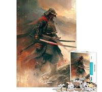 Puzzle per adulti da 1000 pezzi guerriero samurai puzzle giapponese per adulti gioco pratico decorazione perfetta compleanno e Natale (dimensioni 38x52cm)