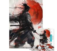 Puzzle per adulti da 1000 pezzi guerriero samurai puzzle giapponese per adulti gioco rilassante taglio di precisione gioco stimolante regalo (dimensioni 38x26cm)