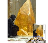 Puzzle per adulti da 1000 pezzi Guerriero Sentinella d'Oro gioco pratico per tutta la famiglia giocattolo decorativo per la casa allena la mente e le mani (38x26cm)