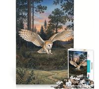 Puzzle per adulti da 1000 pezzi: Gufo comune in volo, gioco impossibile, attività divertenti da fare in casa, regali di Natale e compleanno 38x52cm