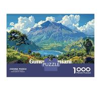 Puzzle Per Adulti Da 1000 Pezzi Gunung Rinjani Mountain Puzzle Per Adulti Giochi Per Famiglie Difficili Impegnativi Da Completare 52x38cm/1000pcs