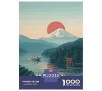 Puzzle Per Adulti Da 1000 Pezzi Hakone Japan Vintage Poster Puzzle Giochi Rilassanti Taglio Di Precisione Interazione Genitore-figlio 70x50cm/1000pcs