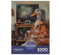 Puzzle Per Adulti Da 1000 Pezzi Half Duck Half Human Beer Puzzle Per Adulti Gioco Pratico Sfida Difficile Aiuta Ad Allenare Il Cervello 52x38cm/1000pcs