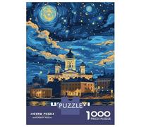 Puzzle Per Adulti Da 1000 Pezzi Helsinki Finland Nightscape Art Puzzle Per Adolescenti Giocattoli Fai Da Te Un'opera D'arte Offerta Come Regalo Per Tutta La Famiglia 52x38cm/1000pcs
